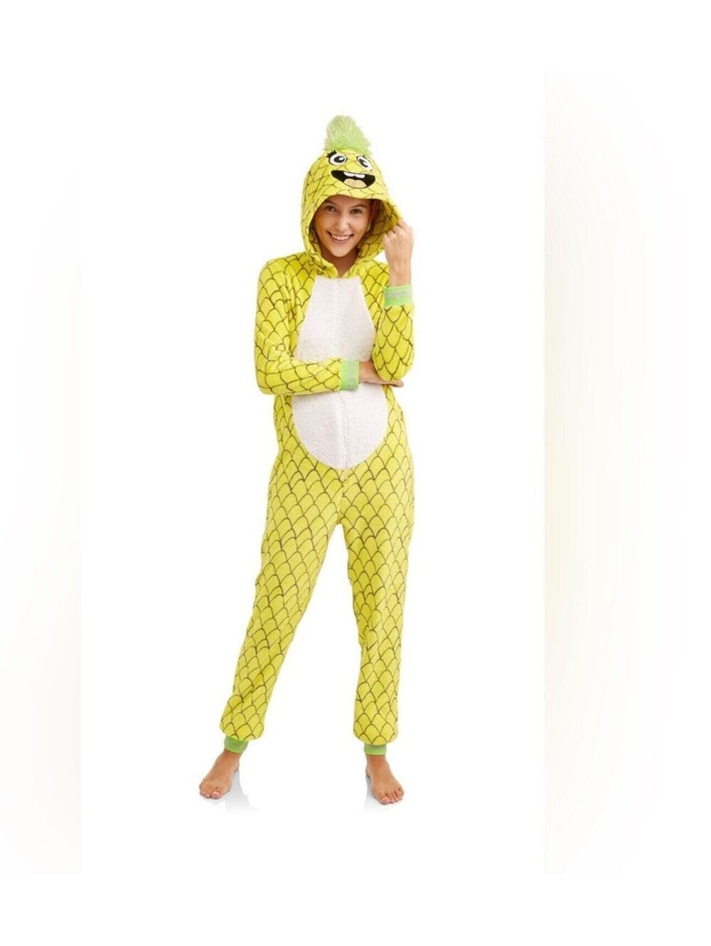 Secret Treasures Adult Small Pineapple Union Suit Halloween Costume Cosplay